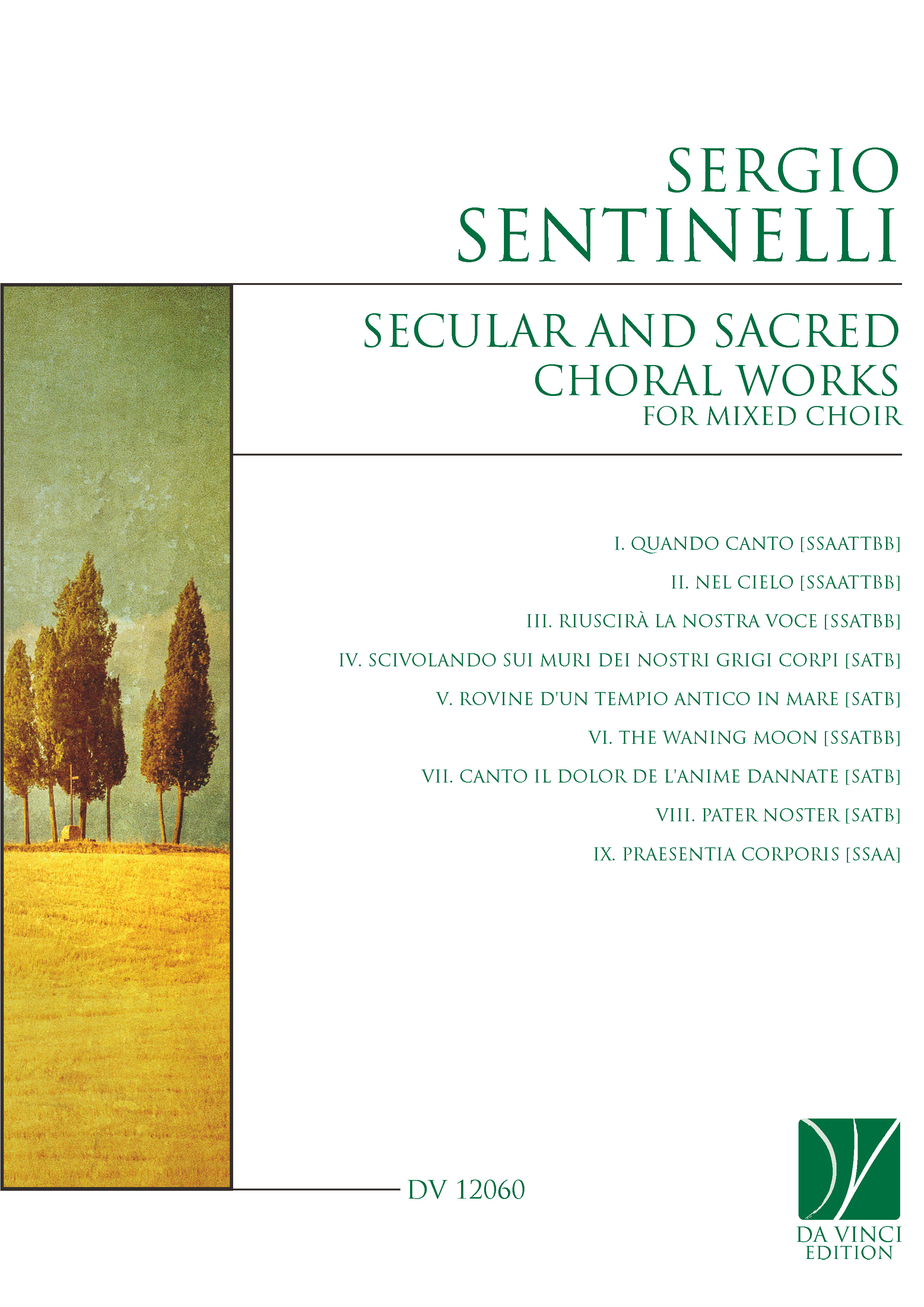 DV 12060 - Cover (Sentinelli - Secular and Sacred Works)